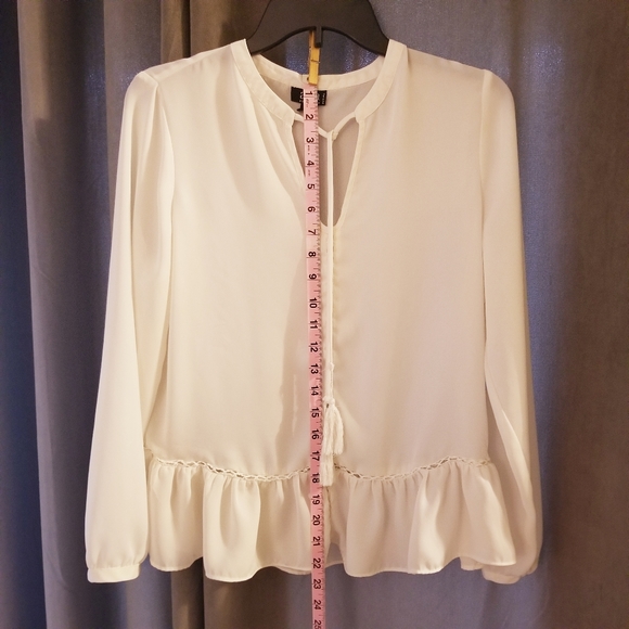 Boho,Peasant Blouse with Ruffle by Ana - Picture 6 of 10